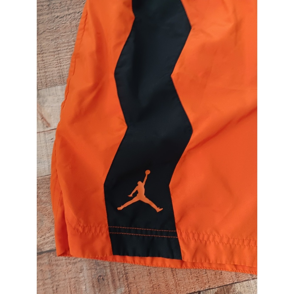 Nike Jordan Mens Dry Fit Zion Mesh Shorts Sz Medium Orange 2374 - Picture 3 of 8